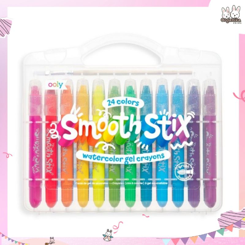 Ooly Smooth Stix สีเทียนเนื้อเจล ระบายน้ำได้ นำเข้าจากอเมริกา