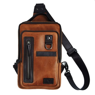 Raka Slingbag Premium Garvis Tas Selempang Kulit Simple