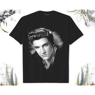 เสื้อยืด พิมพ์ลาย Elvis Presley Portrait Rock and Roll Music ของขวัญวันเกิด สําหรับผู้ใหญ่ เด็กวัยหัดเดิน