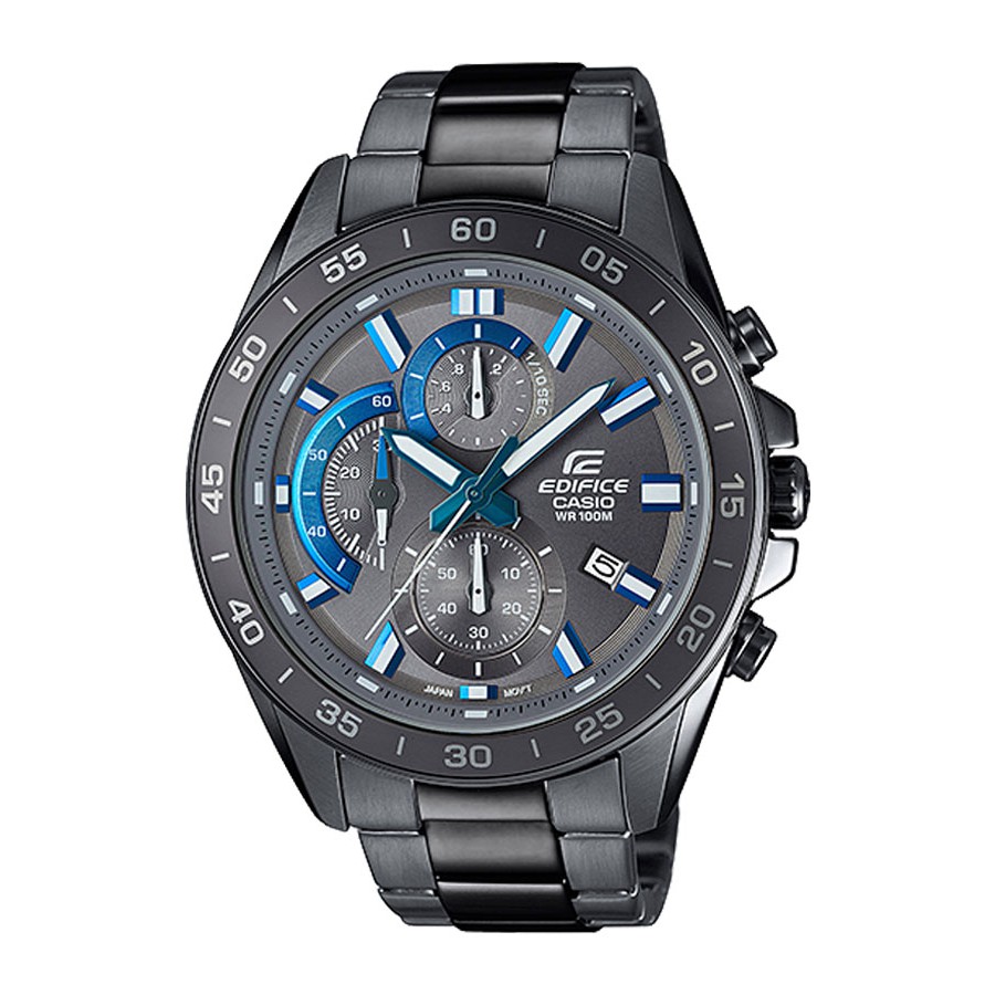 Casio Edifice นาฬิกาข้อมือผู้ชาย สายสเตนเลสสตีล รุ่น EFV-550GY-8A - สีดำ