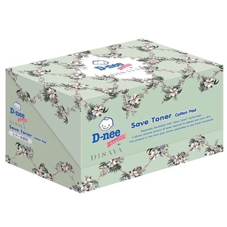 สำลีเช็ดหน้าสูตรลดการใช้โทนเนอร์ D Nee Save Toner Cotton Pad 100 Sheets