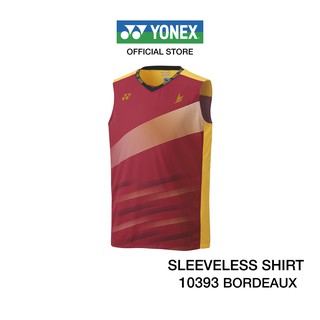 YONEX MENS SLEEVELE 10393 LINDAN เสื้อคอวีแขนกุด ผ้า Polyester มาพร้อมเทคโนโลยี Very Cool เย็นสบาย ให้สัมผัสนุ่ม