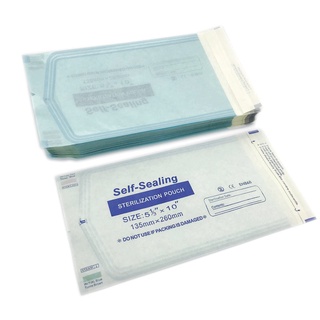 【135x260mm】200Pcs/Box Disposable Self-Sterilization Pouches Autoclave Bags Dental Tattoo