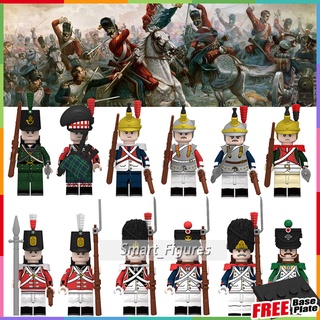 สงครามนโปเลียน Minifigures อังกฤษ Fusilier สเปน Cuirasier ภาษาดัชคำ Dragoon สวิส Grenadier ของเล่นของขวัญมินิตัวเลข