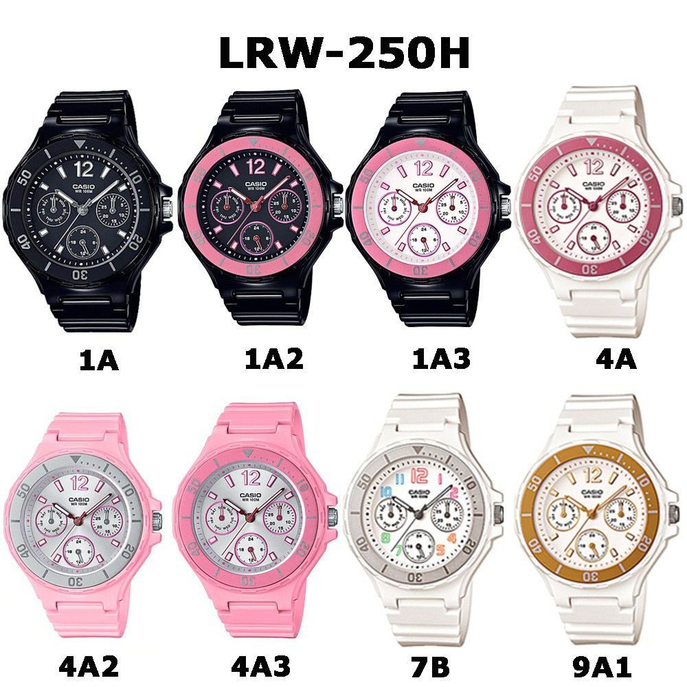 แท้ศูนย์ cmg นาฬิกาผู้หญิง casio LRW-250H  ของแท้ 100% พร้อมกล่อง รับประกันศูนย์ 1 ปี