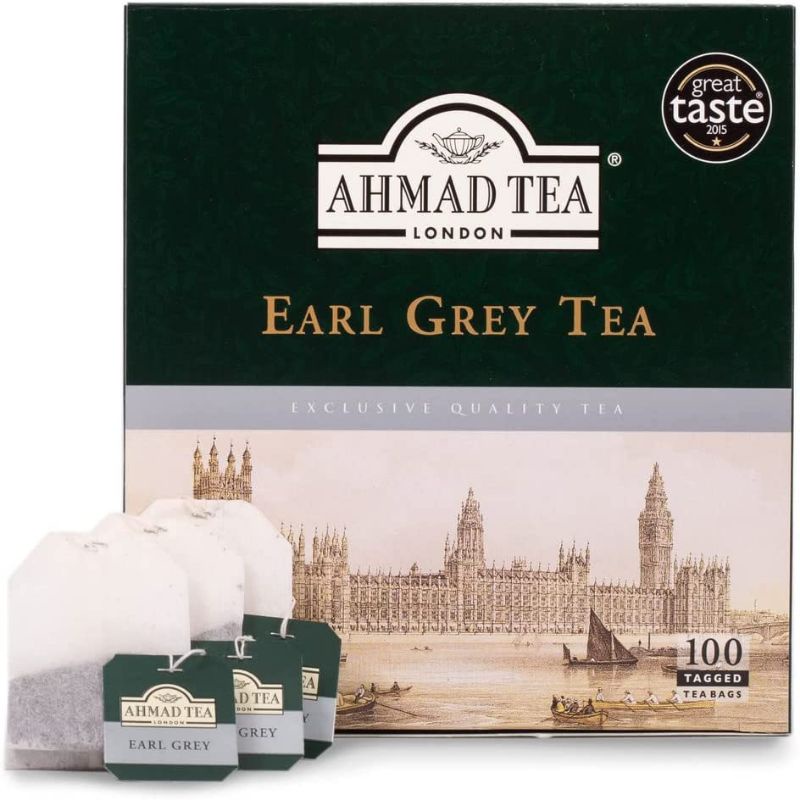 Ahmad Tea London (Earl Grey Tea) ชาแบ็คที รสดั้งเดิม บรรจุ 100 ซอง