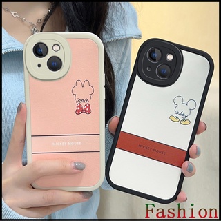 Cartoon case Mickey and Minnie for Apple iPhone 13 12 11 Pro max เคสไอโฟน11 เคส iphone 12 11 pro max Xr Xs X soft case เคสไอโฟน7พลัส เคสไอโฟน13 เคสไอโฟน12 เคส8plus เคสi11 เคสxr caseiPhone13 การ์ตูนน่ารัก leather หนัง