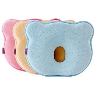 พร้อมส่ง! หมอนหัวทุยเด็ก หมอนหลุม หมอนเด็ก Baby Pillow หมอนเด็ก 3สี (Memory Foam)