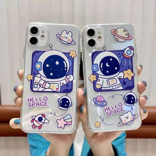 For Infinix Note 30 Hot 30i 20S 20i Note 12 G96 Zero 5G 2023 Smart 7 6 Plus Smart 5 Pro Hot 12 12i 10S 11S Note 10 11 Pro Note 8 7 Hot 9 10 11 Play เคสโทรศัพท์มือถือลายนักบินอวกาศสําหรับ