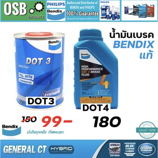 [DOT3 ลดล้างสต๊อค] น้ำมันเบรค BENDIX DOT3/DOT4