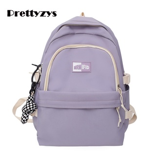 School Backpack Prettyzys 2022 Korean Large capacity 14 inch For Teenage Girl