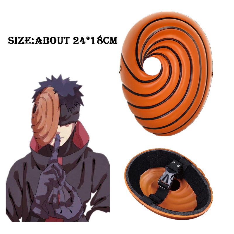 หน้ากากคอสเพลย์ อนิเมะ Akatsuki Uchiha Mask Tobi Obito อุปกรณ์ประกอบฉากปาร์ตี้