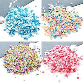 happy-diy accessories soft clay bread crumbs color needles snowflake flakes simulation cream glue mobile phone shell embellishment handmade diy accessories kit