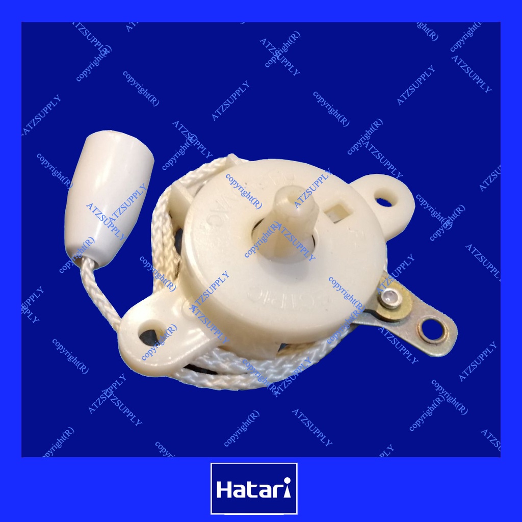 ATZshoponline ⛑️🛠️ DIY สวิทช์ปรับสปีด 1 2 3 สวิทช์กระตุก สวิทช์พัดลม ผนัง ดึง ฮาตาริ เชือก HATARI สว