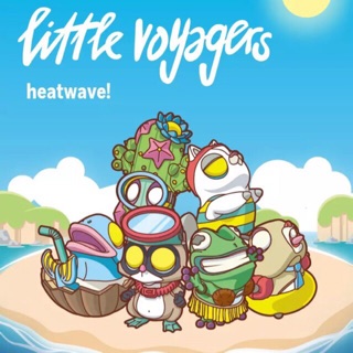 [🌈พร้อมส่ง☀️ระบุตัว]POPMART Coarse Little Voyagers heat wave series