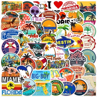 ❉ Florida Beach Travel Series 01 สติ๊กเกอร์ ❉ 50Pcs/Set DIY Fashion Decals Doodle สติ๊กเกอร์