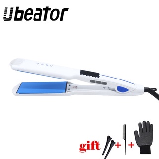 Ubeator เครื่องหนีบผมตรง เซรามิค กว้าง แคบ สีฟ้า