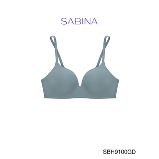 SABINA BRALESS เสื้อชั้นใน รุ่น SOFT DOOMM  (ไร้โครง) รหัส SBH9100GD สีเขียวเข้ม