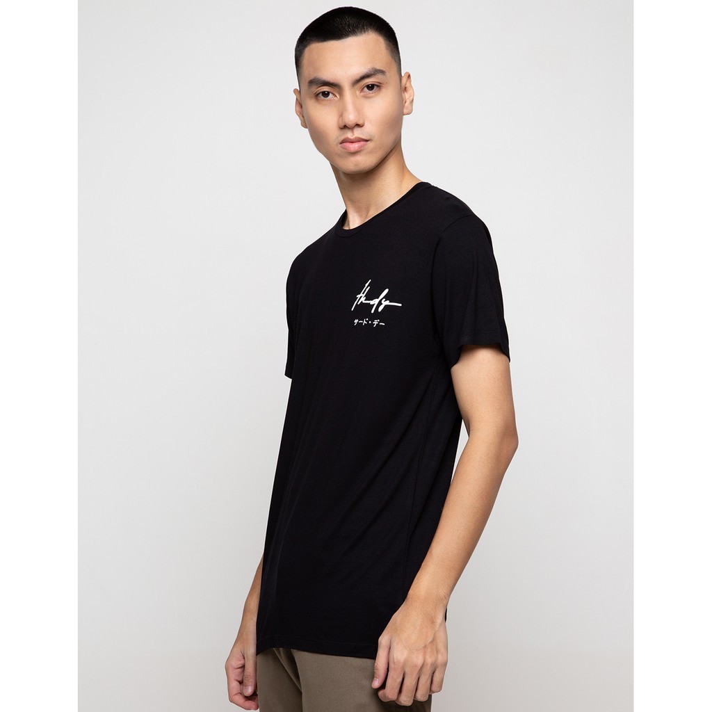 HIJAU Third Day Mens instacool เสื้อยืดผู้ชาย tdy ป้าย tshirt สีกรมท่า MTD86F สีดํา MTG45 สีขาว MTH6