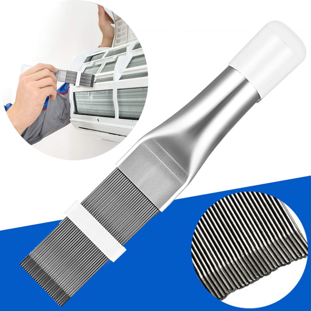 Condenser Comb Fin Brush Air Conditioner Blade Cooling Straightening Cleaning Tool