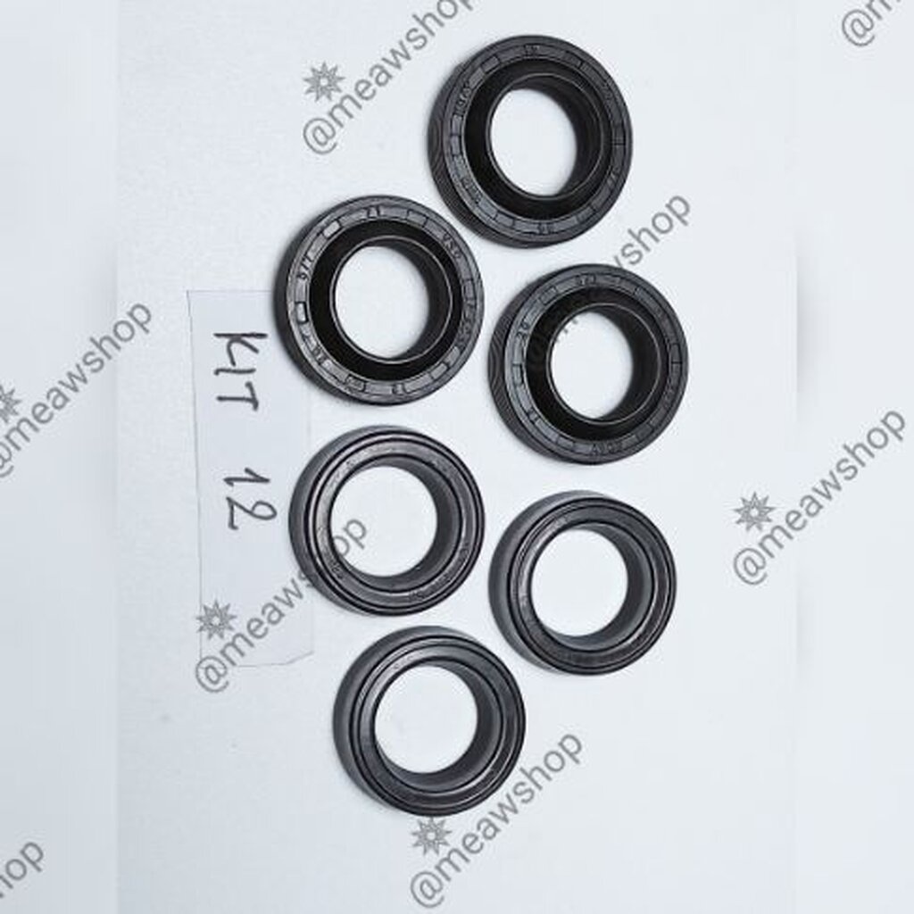 KIT-12 ซีลน้ำ12-20-5.3( 3 ชิ้น) ออยซีล 12-20-5/7(3ชิ้น) อะไหล่เครื่องฉีดน้ำแรงดันสูง By meawshop