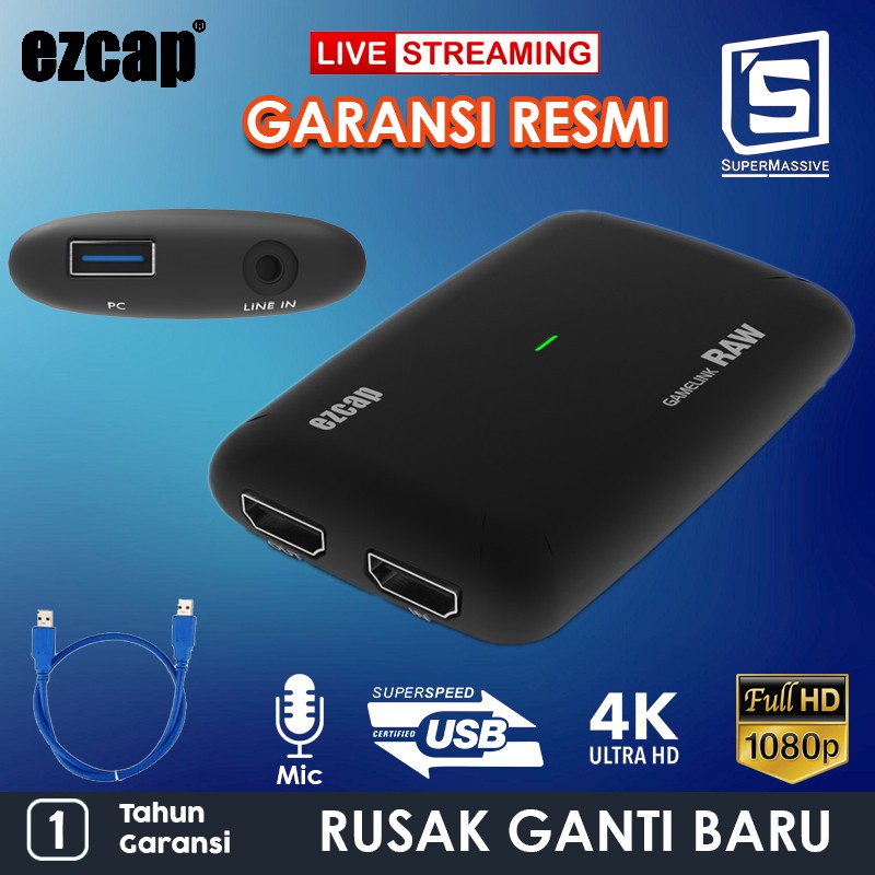 Ezcap 321 Game Link RAW 4K Capture Live Streaming Game Capture
