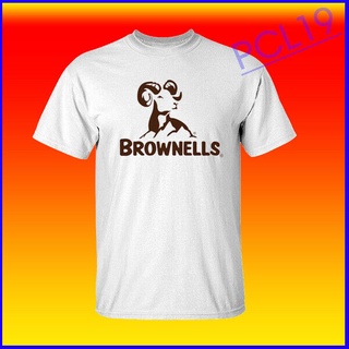 GILDAN เสื้อยืดผ้าฝ้าย พิมพ์ลายโลโก้ Brownells No.1 สําหรับผู้ชายS-5XL