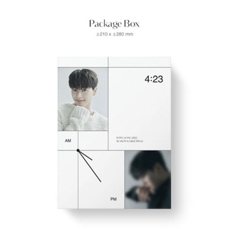 [แท้/พร้อมส่ง​] กล่องเปล่า Package Box Song Kang ซงคัง 2022 Seasons Greetings 4:23 AM PM ยูนาบี Nevertheless