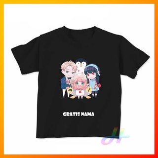 เสื้อยืดโอเวอร์ไซส์Chibi เสื้อยืด พิมพ์ลาย Spy X Family 124 สําหรับเด็กทุกเพศS-3XL