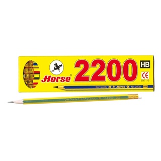 Horse ดินสอไม้ ตราม้า HB รุ่น 2200 (กล่อง 12 แท่ง)