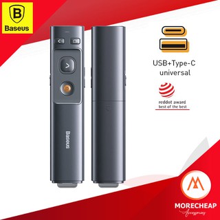 🔥ถูก/แท้🔥Baseus รีโมทพรีเซนไร้สาย Type c + USB Wireless Remote Control Presentation Laser Pointer PPT