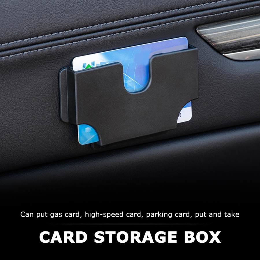 Car Mounted Card Holder Voucher Storage Box Car เติมน้ํามัน High-Speed Card Slot Card Hoider