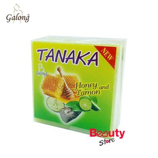 Galong Tanaka honey and lamon 60 g. การอง กาลอง สบู่ล้างหน้าและทำความสะอาดผิวกาย สบู่อาบน้ำ