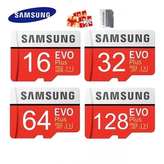 อะแดปเตอร์เมมโมรี่การ์ด Samsung Evo Plus 16GB/32GB/64GB/128GB Micro Sdxc Class 10 Micro Sd card（ของแท้）