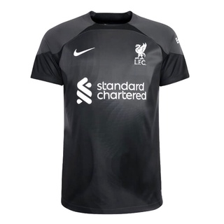 เสื้อกีฬาแขนสั้น ลายทีมผู้รักษาประตู Liverpool 2022 23 สําหรับผู้ชาย