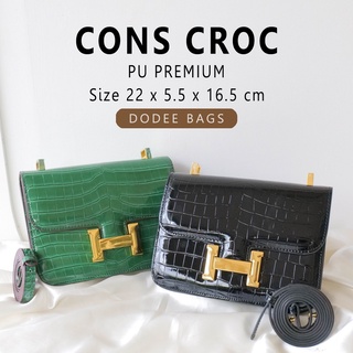 กระเป๋าสะพาย Cons Croc PU Premium 22 cm