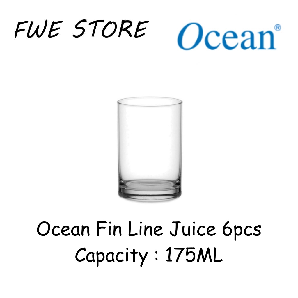 Ocean Glassware 1B01206 6OZ Fin Line Set 6 ชิ้น - 175ML