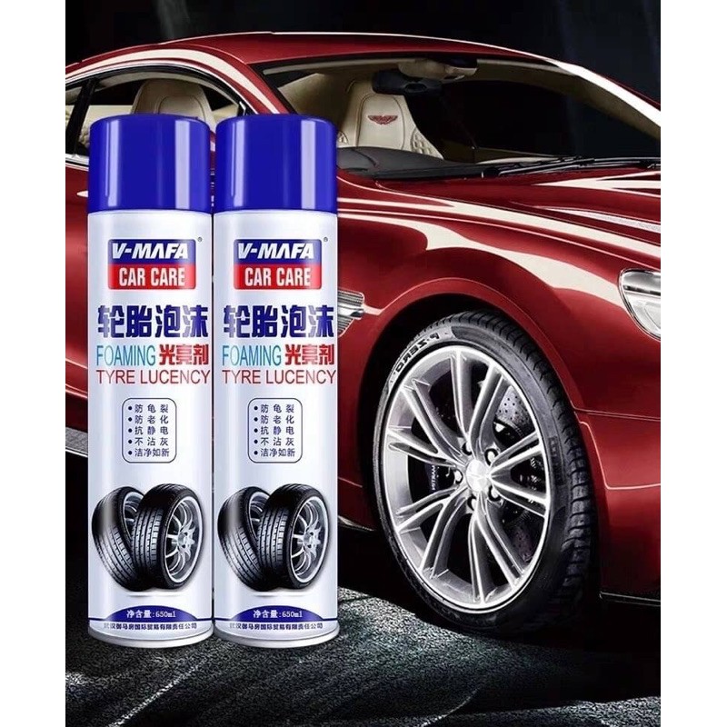 Tire wheel washing spray สเปย์ทำความสะอาดล้อรถ เคลือบยางหลายอย่าง