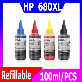 hp 680 หมึก hp680 hp 680xl สีดำ hp680xl hp 680 xl หมึกรีฟิลเหมาะสำหรับ1115 1118 2135 2138 4538 4678 2600 3635 3636 3638