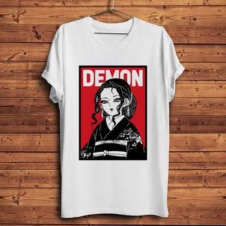 [COD]เสื้อยืดลําลอง ผ้าฝ้าย แขนสั้น พิมพ์ลายอนิเมะ Demon Slayer Kibutsuji Muzan สําหรับผู้ชาย และผู้หญิง