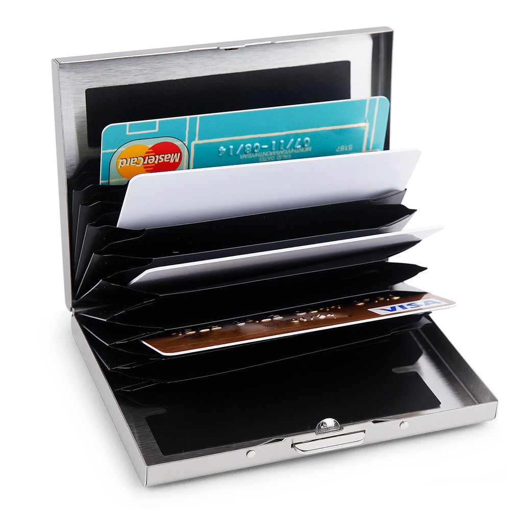 Ready stock Stainless steel thickened organ card case, metal card case ...