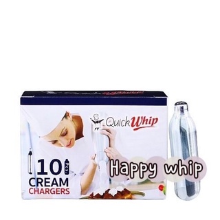 QuickWhip หลอดแก๊สวิปครีม กลิ่น original และ กลิ่น Mint (1 หลอด/8กรัม*10หลอด)