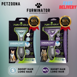 🚨 มีสินค้าพร้อมจัดส่ง 🚨 😺😺 Furminator หวีสางขนเสียสำหรับน้องแมว แบบขนสั้นและขนยาว ⭐ของแท้⭐ 😺😺