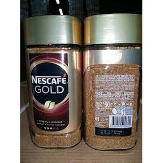 (Nescafe gold 190g) coffee กาแฟฝาทองขวดใหญ่เนสกาแฟโกลด์เครมา กาแฟพรีเมี่ยมชั้นดีรังสรรค์