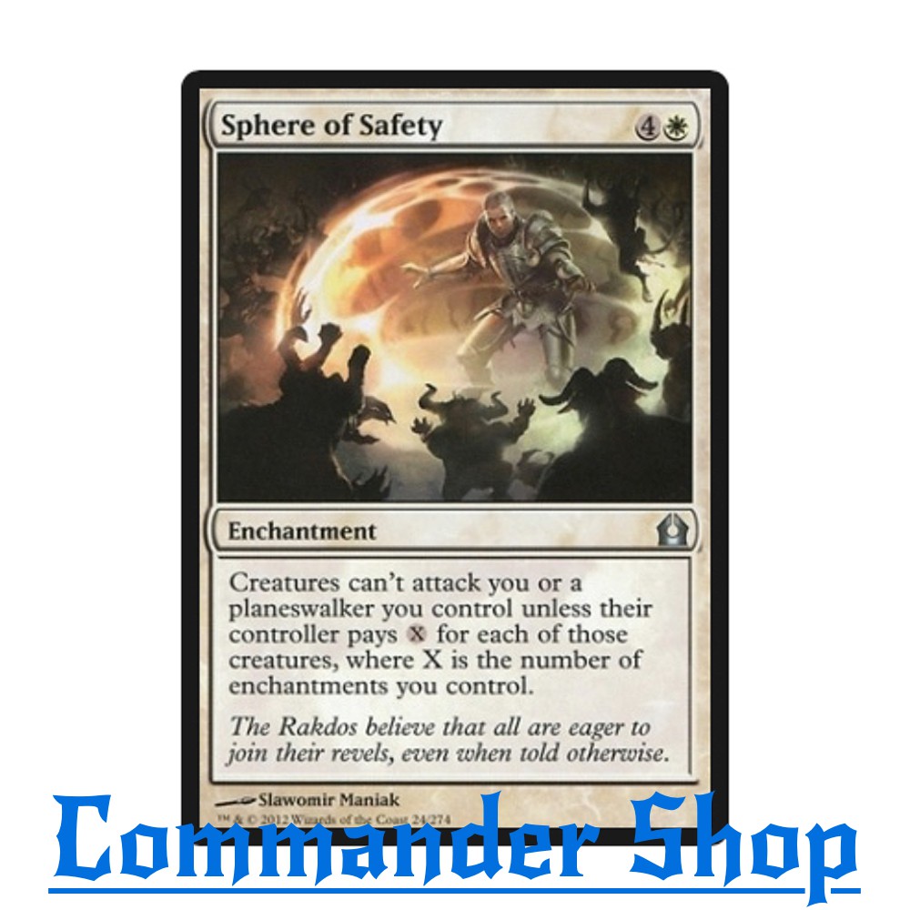 Sphere of Safety (Enchantment) White การ์ด Magic The Gathering (MTG)