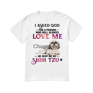 [S-5XL] เสื้อยืดคลาสสิก พิมพ์ลาย Love Me Shih Tzu Dog tank top and tee MPdeip30GCdbog24