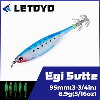 Letoyo Egi Sutte เหยื่อตกปลาหมึกเรืองแสง 95 มม. 8.9 กรัม