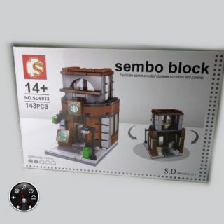 ตัวต่อ Sembo Block รูปร้านกาแฟ Starbucks