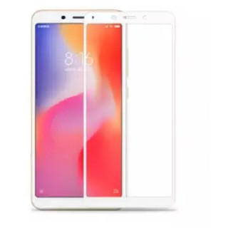 5D ฟิล์มกระจก เต็มจอ กาวเต็มแผ่น เสี่ยวมี่ เรดมี่6เอ สีขาว FULL GLUE Tempered glass for Xioami Redmi6A White (5.45")