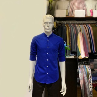 เสื้อเชิ้ต (คอจีน) สีพื้น 8 สี